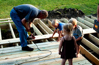 Helping Grandpa  finish the deck