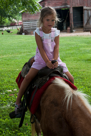 Lauren on the horse