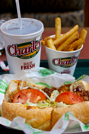 Charley's sub for lunch
